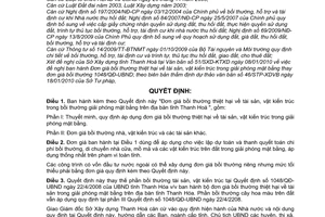 Quyết định 345/2010/QĐ-UBND Đơn giá bồi thường thiệt hại tài sản vật kiến trúc