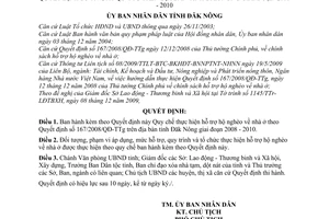 Quyết định 03/2010/QĐ-UBND Quy chế thực hiện hỗ trợ hộ nghèo nhà ở