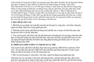 Kế hoạch 45/KH-BGDĐT tuyên truyền, phổ biến Luật sửa đổi Luật Giáo dục