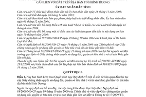 Quyết định 01/2010/QĐ-UBND thủ tục cấp Giấy chứng nhận quyền sử dụng đất, quyền sở hữu nhà ở