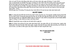 Quyết định 42/QĐ-UBND công bố sửa đổi toàn bộ thủ tục hành chính