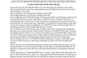 Quyết định 01/2010/QĐ-UBND  mức thu, chi, quản lý sử dụng nguồn thu phí thẩm định báo cáo đánh giá tác động môi trường