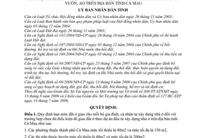 Quyết định 02/2010/QĐ-UBND  hạn mức đất ở giao cho mỗi hộ gia đình, cá nhân tự xây dựng nhà ở