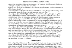 Quyết định 11/QĐ-NHNN  danh mục giấy tờ có giá được sử dụng trong các giao dịch Ngân hàng Nhà nước