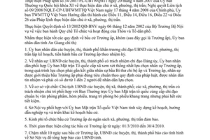 Chỉ thị 01/2010/CT-UBND bầu cử Trưởng khóm ấp trong địa bàn tỉnh An Giang