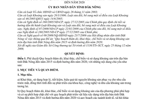 Quyết định 32/QĐ-UBND Quy hoạch thăm dò, khai thác, chế biến