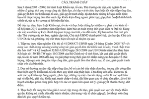 Chỉ thị 01/2010/CT-UBN tăng cường công tác tiếp công dân giải quyết khiếu nại