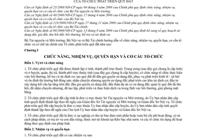 Thông tư liên tịch 01/2010/TTLT-BTNMT-BNV-BTC hướng dẫn chức năng, nhiệm vụ, quyền hạn, cơ cấu tổ chức cơ chế tài chính Tổ chức phát triển qũy nhà đất