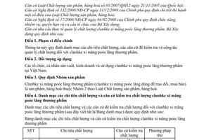 Thông tư 01/2010/TT-BXD công tác quản lý chất lượng clanhke xi măng poóc lăng thương phẩm