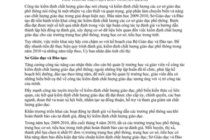 Chỉ thị 04/2010/CT-UBND thực hiện công tác kiểm định chất lượng các cơ sở giáo dục phổ thông trên địa bàn tỉnh An Giang