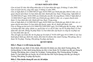 Quyết định 02/2010/QĐ-UBND tiêu chuẩn, điều kiện bổ nhiệm các chức danh Trưởng, Phó phòng, đơn vị Sở Tư pháp; Trưởng, Phó phòng tư pháp