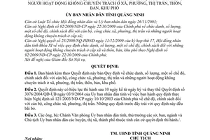 Quyết định 68/2010/QĐ-UBND chức danh, số lượng cán bộ, công chức