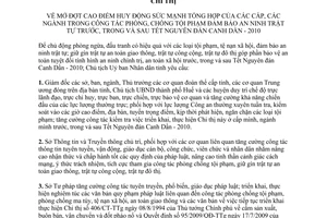 Chỉ thị 02/CT-UBND 2010 phòng chống tội phạm tết nguyên đán canh dần Thừa Thiên Huế