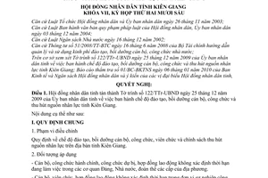 Nghị quyết 101/2010/NQ-HĐND chế độ đào tạo, bồi dưỡng cán bộ, công viên