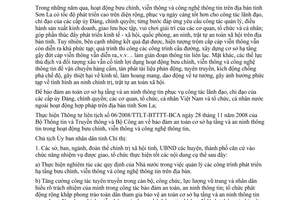 Chỉ thị 06/CT-UBND bảo đảm an toàn cơ sở hạ tầng an ninh thông tin trên địa bàn tỉnh Sơn La