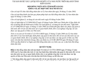 Nghị quyết 97/2010/NQ-HĐND quy định phân cấp quản lý nhà nước đối với tài sản