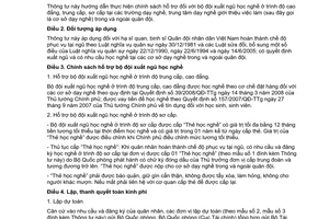 Thông tư liên tịch 04/2010/TTLT-BQP-BTC hướng dẫn  chính sách hỗ trợ bộ đội xuất ngũ học nghề