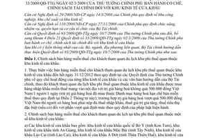 Thông tư 08/2010/TT-BTC hướng dẫn Quyết định số 93/2009/QĐ-TTg cơ chế, chính sách tài chính khu kinh tế cửa khẩu