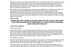 Nghị quyết 03/NQ-CP những giải pháp chủ yếu chỉ đạo, điều hành thực hiện kế hoạch phát triển kinh tế - xã hội dự toán ngân sách nhà nước