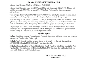 Quyết định 02/2010/QĐ-UBND cơ cấu tổ chức của Thanh tra tỉnh Quảng Ngãi