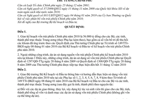 Quyết định 124/QĐ-TTg  giao kế hoạch vốn trái phiếu Chính phủ