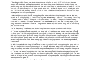 Chỉ thị 01/2010/CT-UBND đẩy mạnh công tác quản lý chất lượng sản phẩm, hàng hóa trên địa bàn tỉnh Đắk Lắk