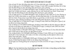 Quyết định 01/2010/QĐ-UBND Quy chế tổ chức hoạt động Ban Quản lý đầu tư xây dựng công trình huyện Cần Giờ