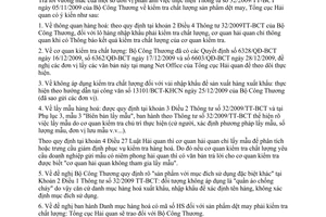 Công văn 159/TCHQ-GSQL  kiểm tra chất lượng sản phẩm dệt may nhập khẩu