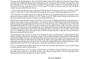 Công văn 697/CT-TNCN hướng dẫn tiếp tục xử lý trùng số chứng minh nhân dân