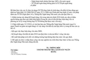 Công văn 397/NHNN-TTGSNH xây dựng kế hoạch tăng vốn điều lệ năm tài chính 2010