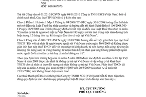 Công văn 1286/CT-HTr chính sách thuế