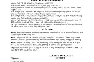 Quyết định 04/2010/QĐ-UBND chế độ chi hỗ trợ cho tổ chức hoạt động hòa giải ở cơ sở