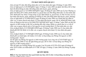 Quyết định 03/2010/QĐ-UBND Quy chế tổ chức hoạt động phòng Tài nguyên và Môi trường quận 3