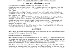 Quyết định 233/QĐ-UBND công bố bổ sung thủ tục hành chính