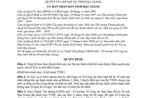 Quyết định 238/QĐ-UBND công bố bổ sung thủ tục hành chính