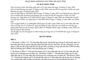 Quyết định 04/2010/QĐ-UBND điều chỉnh Quyết định 11/2009/QĐ-UBND