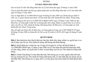 Quyết định 06/2010/QĐ-UBND nhiệm vụ quyền hạn Chi cục tiêu chuẩn Bình Dương