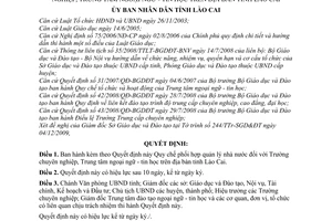 Quyết định 01/2010/QĐ-UBND Quy chế phối hợp quản lý nhà nước Trường chuyên nghiệp, Trung tâm ngoại ngữ - tin học trên địa bàn tỉnh Lào cai