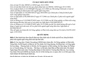 Quyết định 05/2010/QĐ-UBND chính sách hỗ trợ, khuyến khích phát triển ngành nghề nông thôn