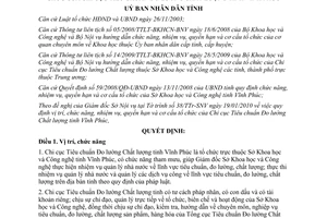 Quyết định 09/2010/QĐ-UBND chức năng nhiệm vụ Chi cục Tiêu chuẩn đo lường Vĩnh Phúc