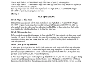 Thông tư 08/2010/TT-BCA hướng dẫn Nghị định 36/2009/NĐ-CP quản lý, sử dụng pháo