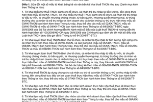 Thông tư 20/2010/TT-BTC hướng dẫn thủ tục hành chính thuế thu nhập cá nhân