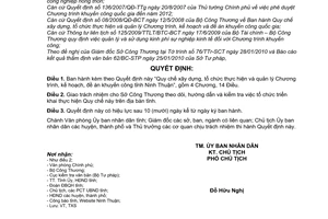 Quyết định 124/2010/QĐ-UBND Quy chế xây dựng, tổ chức thực hiện quản lý Chương trình, kế hoạch, đề án khuyến công tỉnh Ninh Thuận