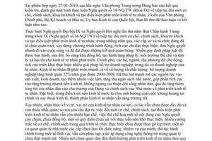 Kết luận 64-KL/TW kết quả kiểm tra thực hiện Nghị quyết 14-NQ/TW