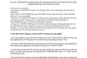 Thông báo 99/TB-SXD  lập, thẩm định và phê duyệt quy hoạch chi tiết xây dựng