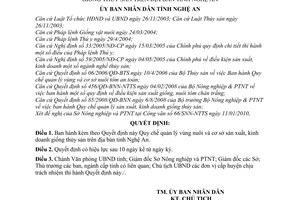 Quyết định 18/2010/QĐ-UBND Quy chế quản lý vùng nuôi cơ sở sản xuất, kinh doanh giống thủy sản trên địa bàn tỉnh Nghệ An