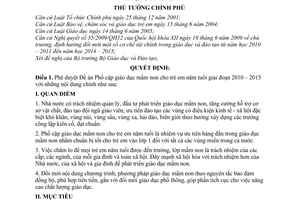 Quyết định 239/QĐ-TTg phê duyệt Đề án phổ cập giáo dục mầm non cho trẻ em năm tuổi giai đoạn 2010 – 2015