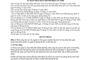 Quyết định 14/2010/QĐ-UBND phân công, phân cấp quản lý đường đô thị