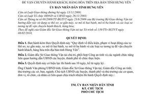 Quyết định 04/2010/QĐ-UBND điều kiện, phạm vi hoạt động xe thô sơ, xe gắn máy, xe mô tô hai bánh, xe mô tô ba bánh