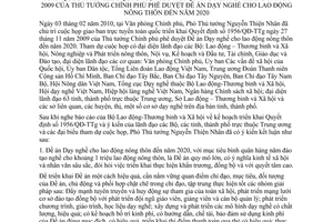 Thông báo 45/TB-VPCP kết luận Phó Thủ tướng Nguyễn Thiện Nhân tại cuộc họp giao ban toàn quốc